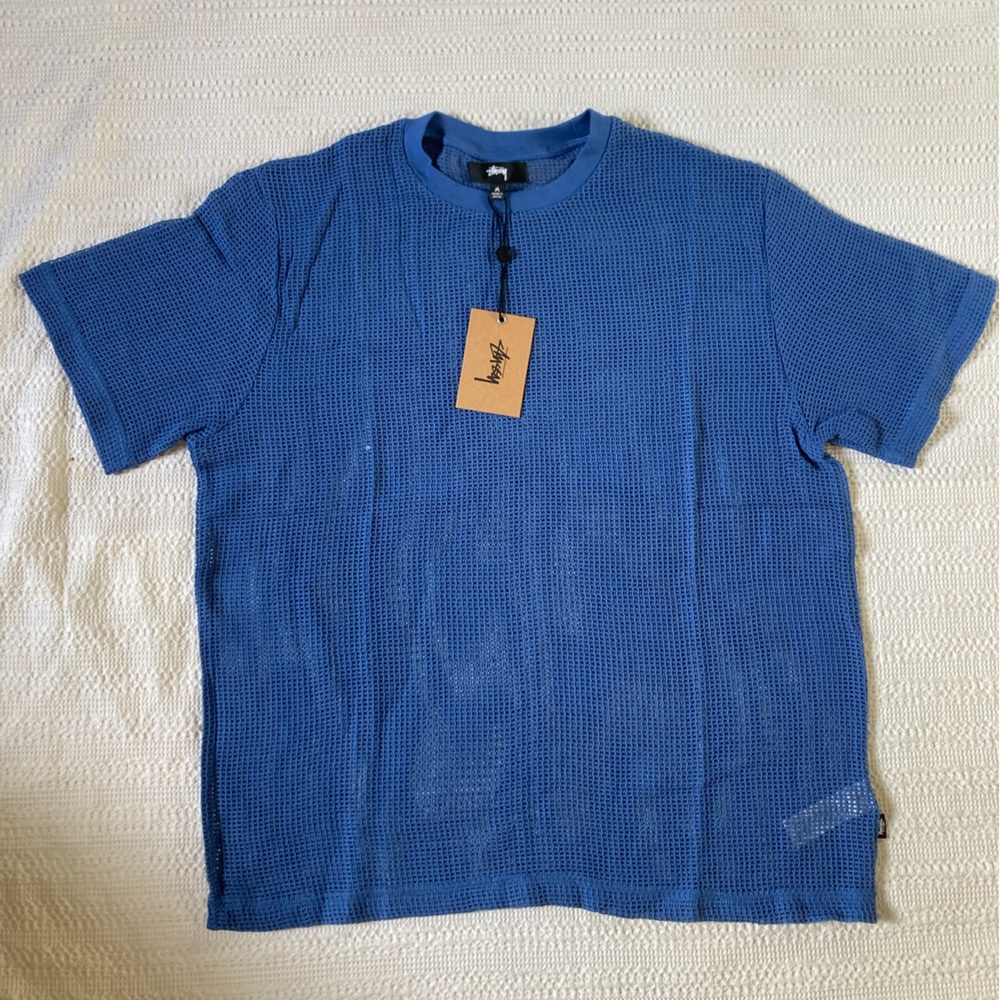 COTTON MESH SS CREW